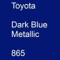 Preview: Toyota, Dark Blue Metallic, 865.